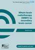 Whole brain radiotherapy (WBRT) to secondary brain cancer