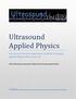 Ultrasound Applied Physics