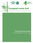 Conjugated Linoleic Acid Technical Document Feb Conjugated Linoleic Acid