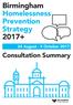 Birmingham Homelessness Prevention Strategy 2017+