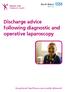 Discharge advice following diagnostic and operative laparoscopy