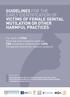 GUIDELINES FOR THE EARLY IDENTIFICATION OF VICTIMS OF FEMALE GENITAL MUTILATION OR OTHER HARMFUL PRACTICES