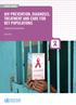 HIV PREVENTION, DIAGNOSIS, TREATMENT AND CARE FOR KEY POPULATIONS