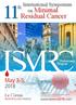 Residual Cancer. May 3-5, International Symposium. on Minimal. Le Corum. > Preliminary. Program MONTPELLIER, FRANCE