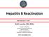 Hepatitis B Reactivation