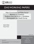 DHS WORKING PAPERS. Male Circumcision and Risky Sexual Behavior in Zimbabwe: Evidence from the Zimbabwe Demographic and Health Survey
