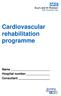 Cardiovascular rehabilitation programme