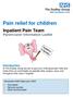 Pain relief for children