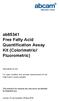 ab65341 Free Fatty Acid Quantification Assay Kit (Colorimetric/ Fluorometric)