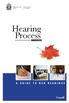 Hearing Process HANDBOOK