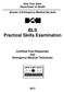BLS Practical Skills Examination