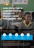 How effective is comprehensive sexuality education in preventing HIV?