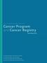 The George Washington University Cancer Program and Cancer Registry