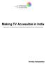 Making TV Accessible in India