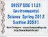 SGCEP SCIE 1121 Environmental Science Spring 2012 Section Steve Thompson: