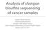 Analysis of shotgun bisulfite sequencing of cancer samples