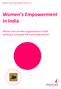 Women s Empowerment in India