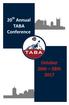 20 th Annual TABA Conference