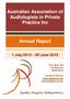Australian Association of Audiologists in Private Practice Inc. Annual Report