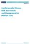 Cardiovascular Disease Risk Assessment and Management for Primary Care