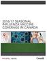 2016/17 SEASONAL INFLUENZA VACCINE COVERAGE IN CANADA