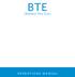 BTE. (Behind-The-Ear) OPERATIONS MANUAL