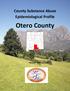 DRAFT County Substance Abuse Epidemiological Profile. Otero County