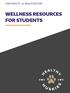 WELLNESS RESOURCES FOR STUDENTS