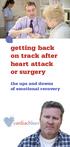 getting back on track after heart attack or surgery the ups and downs of emotional recovery
