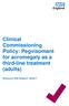 Clinical Commissioning Policy: Pegvisomant for acromegaly as a third-line treatment (adults)