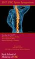 2017 USC Spine Symposium