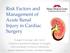 Risk Factors and Management of Acute Renal Injury in Cardiac Surgery