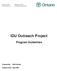 IDU Outreach Project. Program Guidelines