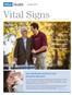 Vital Signs. Early identification essential to treat postpartum depression. Stroke care Page 4. Gender health program Page 6