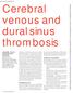 Cerebral venous and dural sinus thrombosis