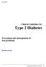 Clinical Guidelines for Type 2 Diabetes