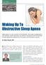 Waking Up To Obstructive Sleep Apnea