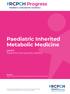 Paediatric Inherited Metabolic Medicine