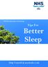 Tips For Better Sleep