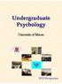 Undergraduate Psychology