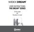 User instructions The DREAM Series