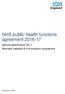 NHS public health functions agreement