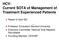 HCV: Current SOTA of Management of Treatment Experienced Patients