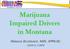 Marijuana Impaired Drivers in Montana