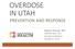 OVERDOSE IN UTAH PREVENTION AND RESPONSE. Meghan Balough, MPH Heather Bush, B.S. Suicide Conference October 6, 2017