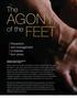AGONY FEET. The. of the. Prevention and management of diabetic foot ulcers