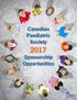 Canadian Paediatric Society. Sponsorship Opportunities