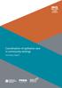 Coordination of palliative care in community settings. Summary report