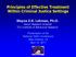 Principles of Effective Treatment Within Criminal Justice Settings