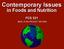 Contemporary Issues in Foods and Nutrition FCS 321